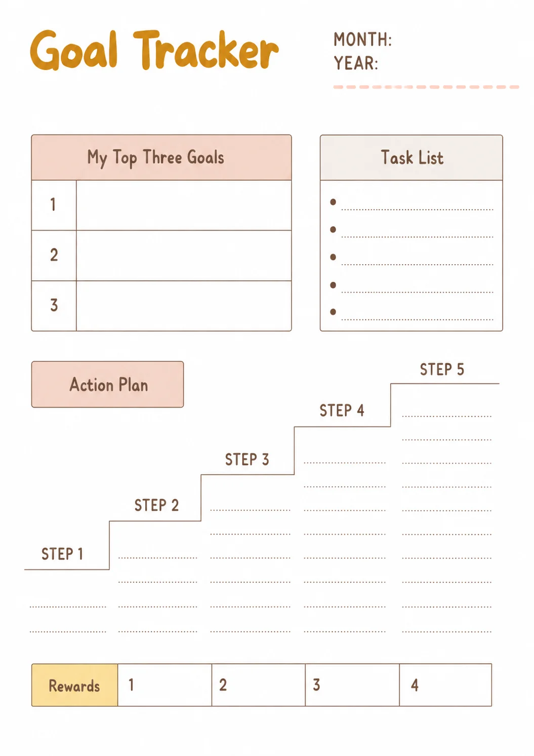 Planner pages showing flexible design